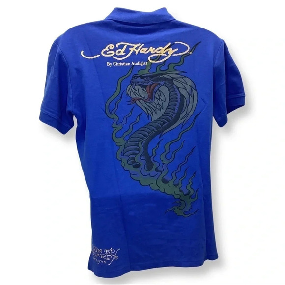 Ed Hardy Size 2XL Men’s Bright Blue Polo Shirt.
100% Cotton. New With Tags - Picture 2 of 6